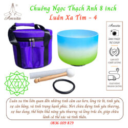 [Available] Crystal singing bowls 8inch note Fa (F ) - Crystal bolws Heart Chakra - Heart Chakra - 4 - Amrita